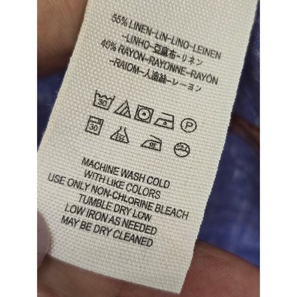 Free People Tunic Top Womens Small Blue Floral Cap Sleeve Drop Waist Crew Neck - Picture 7 of 11